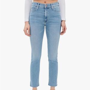 MOTHER Mid-rise Dazzler Ankle Fray Jeans